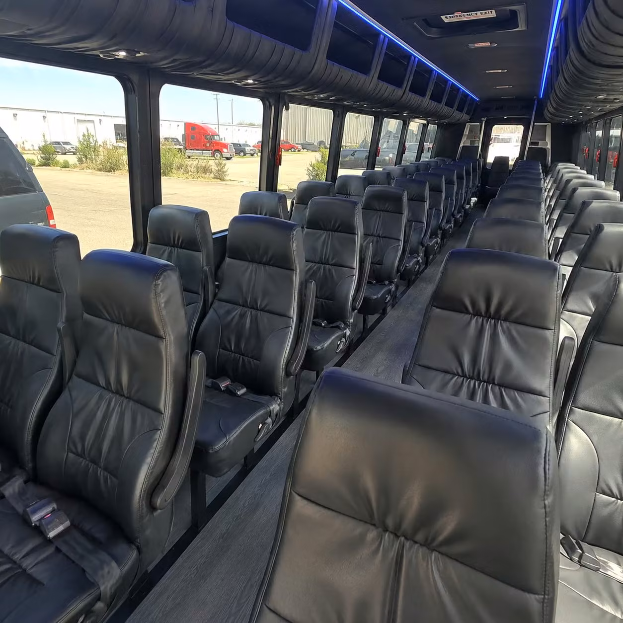 28 passenger minibus interior
