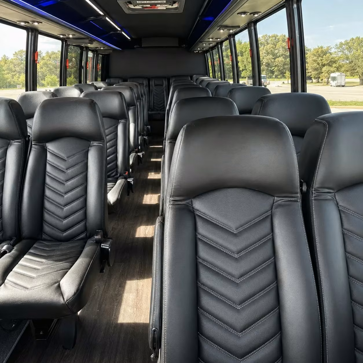 30 passenger minibus interior