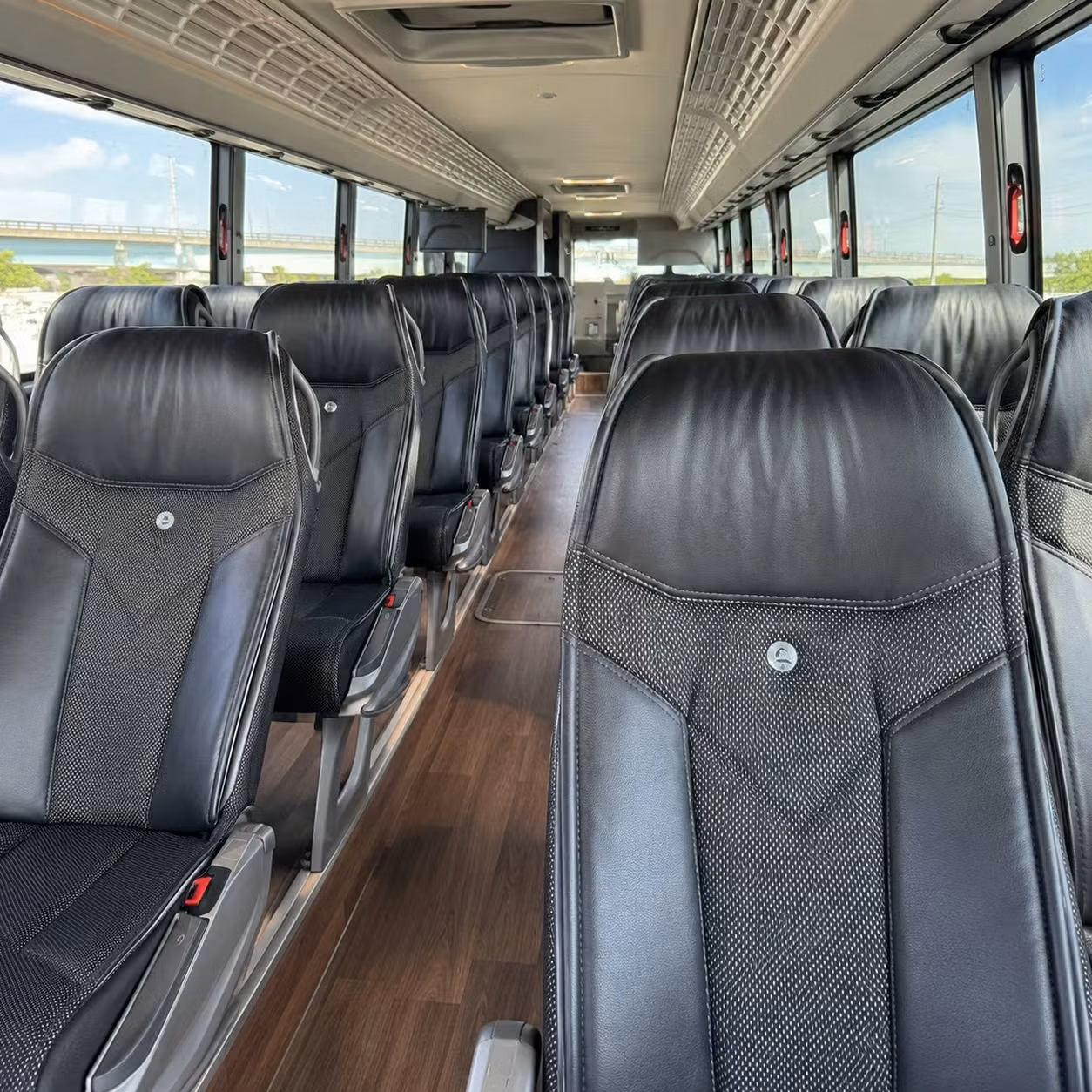 sparks charter bus interior