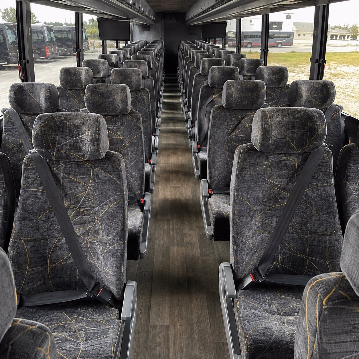 sparks charter bus rental interior