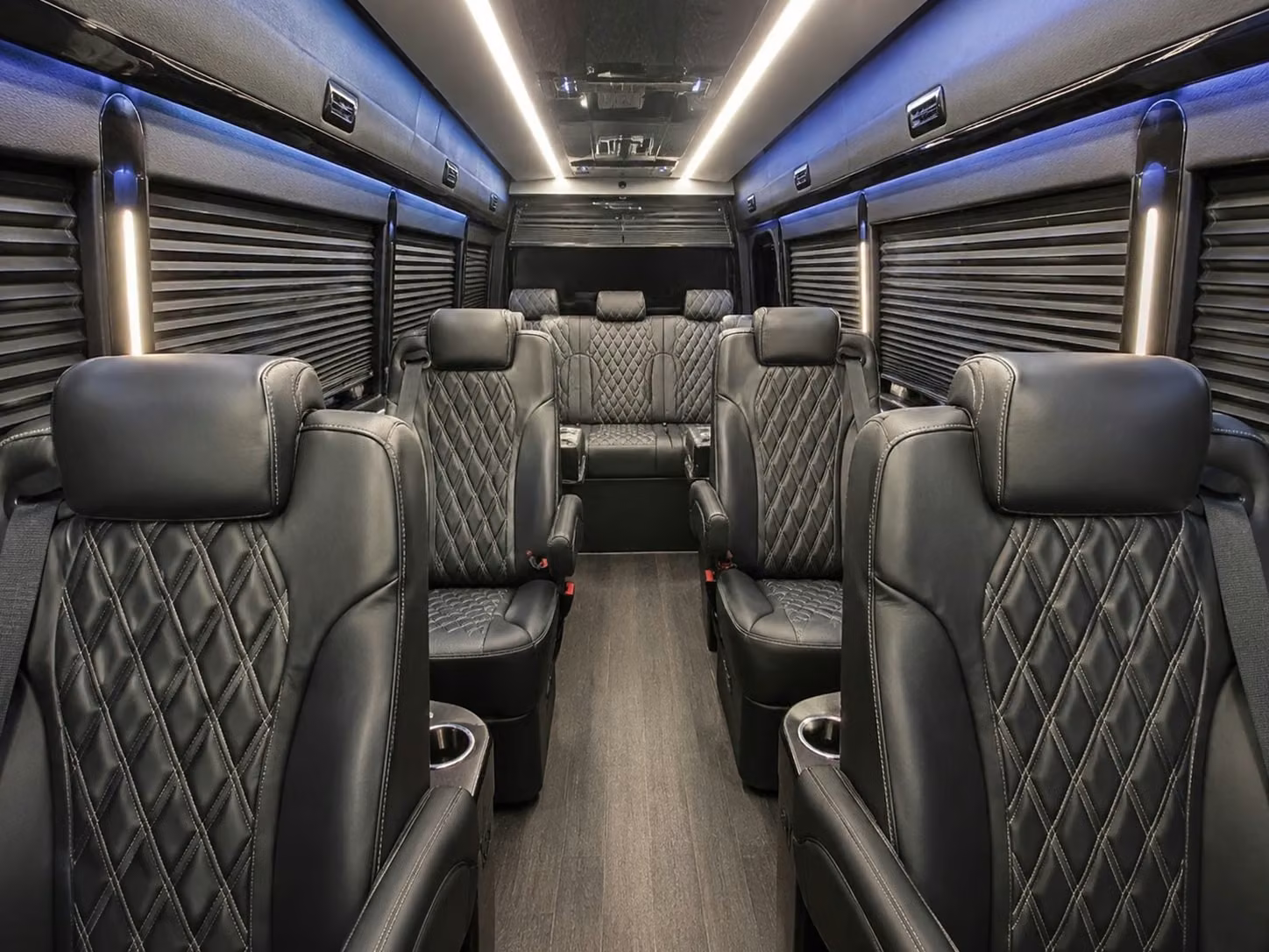 sprinter van with driver inside